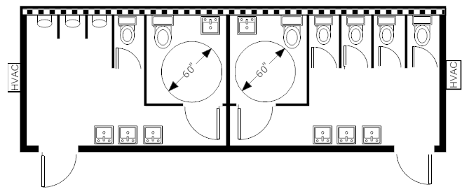 Campus Maker Restroom,12x36 DBPR