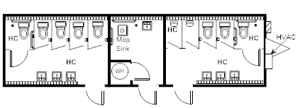 Restroom, 12x44 TX 